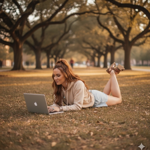 🌿Oklahoma State University Women's Medium Marble Gray Logo Shorts - Picture 8 of 10